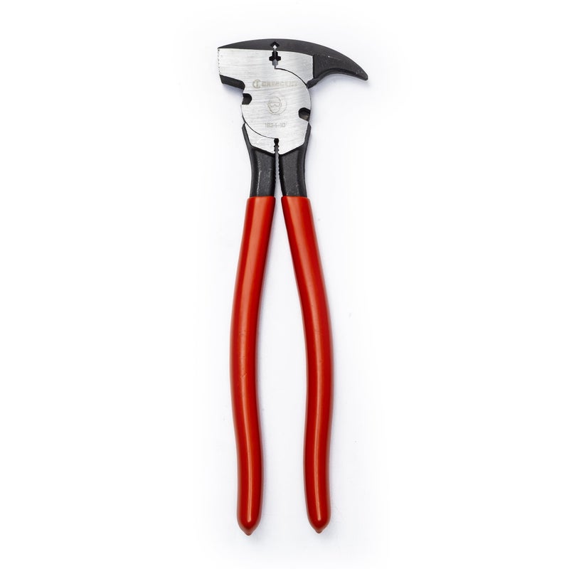 Crescent Dipped Handle, Heavy-Duty Solid Joint Fence Tool Pliers - Premium Wire Cutter & Staple Puller - 193410CVNN-05-10", Red - Image 1